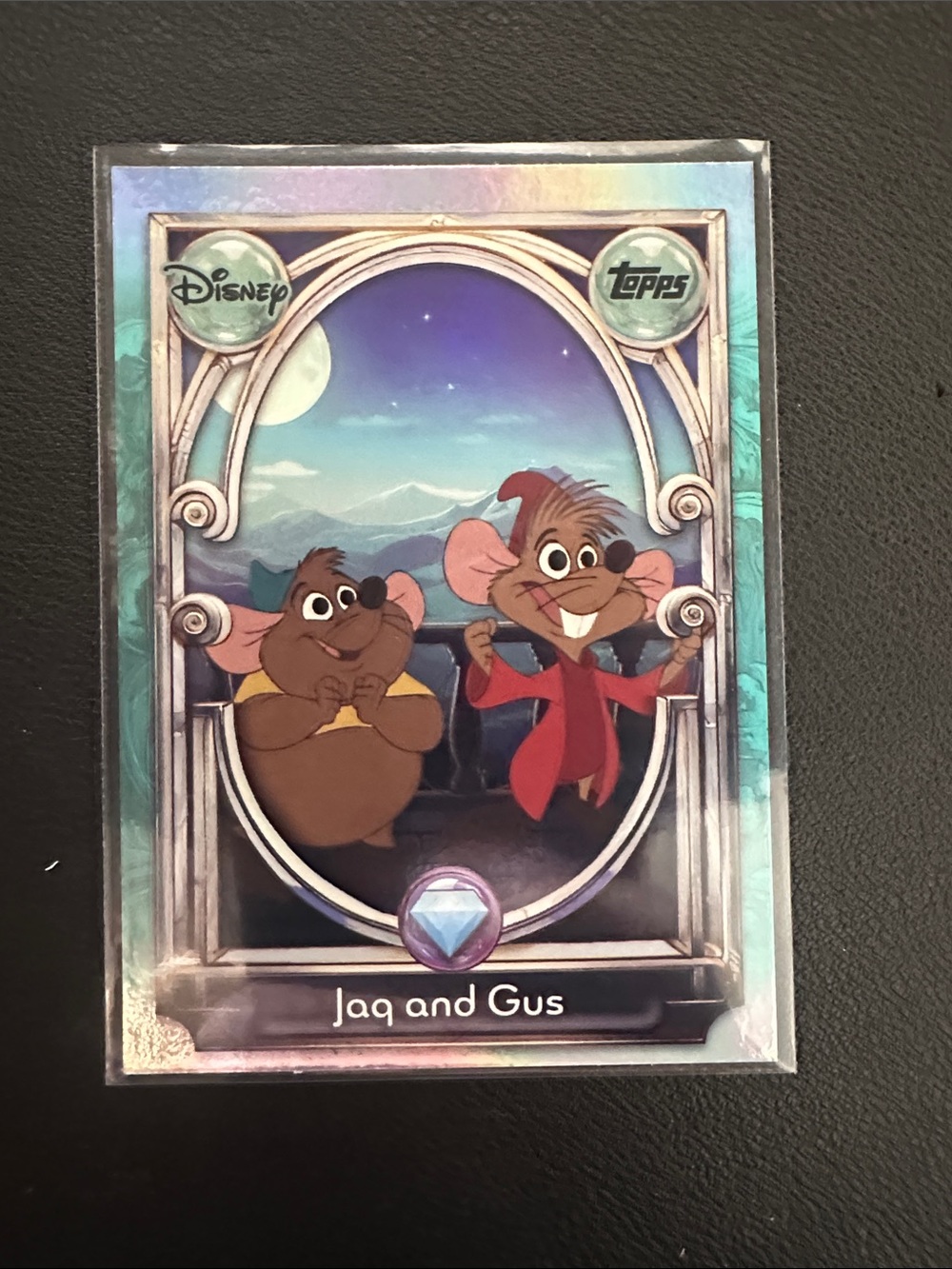 Topps Jaq and Gus Card - Blue, Red, Brown